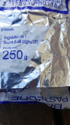 Beurre pasteurise - Ingredients - fr