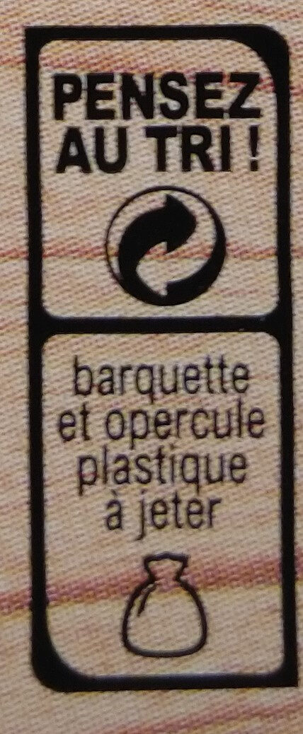 La raclette spéciale burger - Instruction de recyclage et/ou informations d'emballage