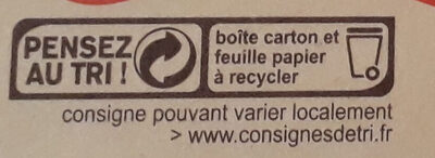 Camembert - Recycling instructions and/or packaging information - fr