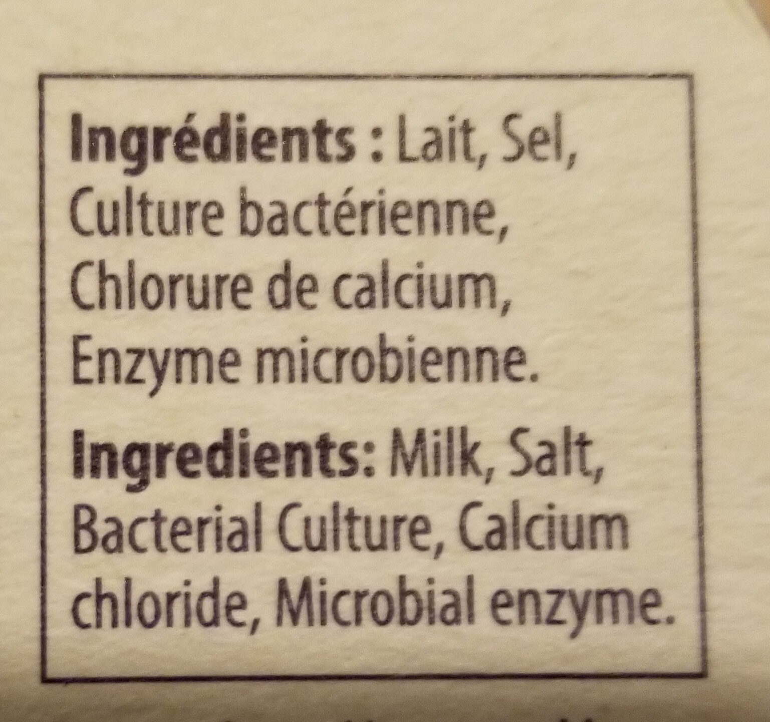Camembert - Ingredients