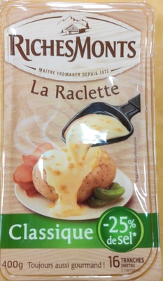 La Raclette classique -25 % de sel - Product - fr