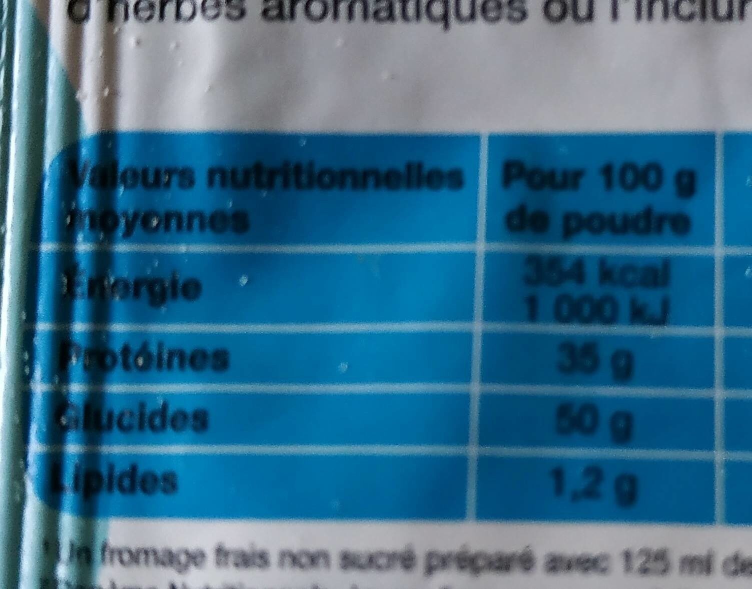 Bio plaisance préparation fromages frais en faisselle - Nutrition facts - fr