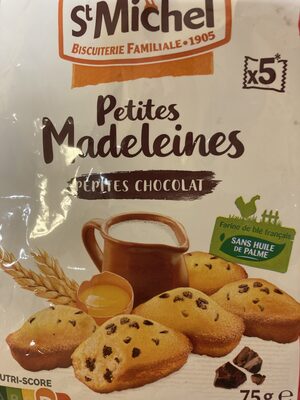 Petites madeleines pepites chocolat - Produit