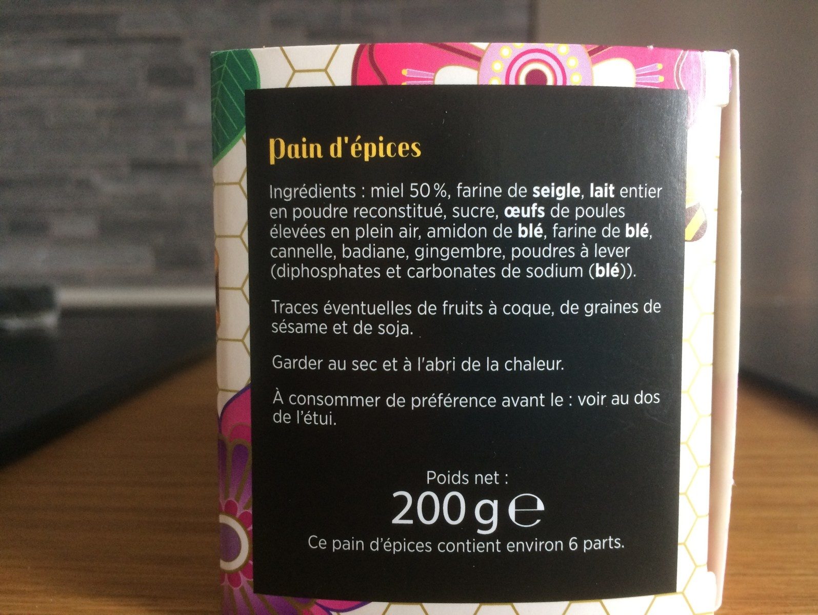 Pain d'épices - Ingredients - fr