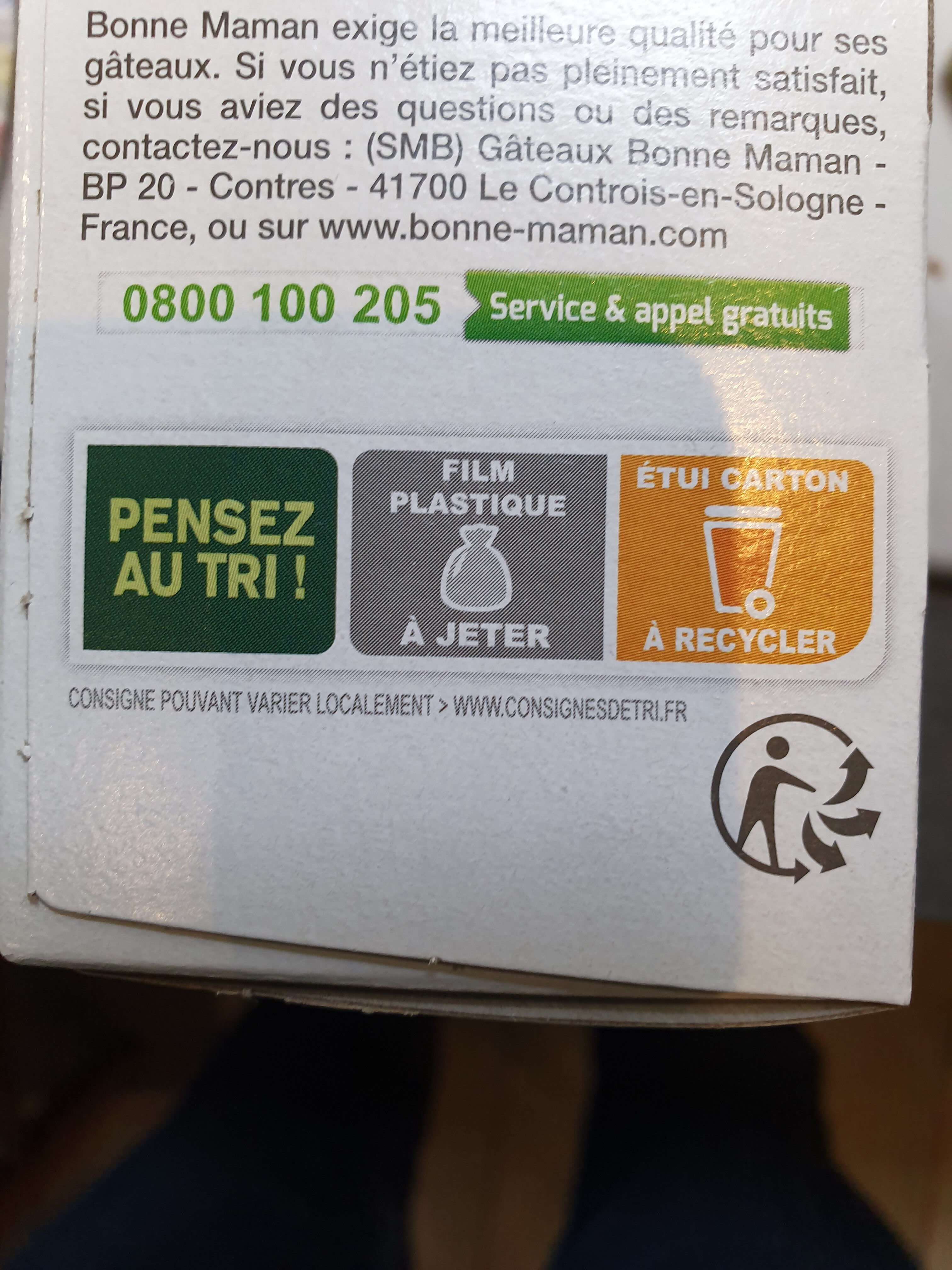 Sablés chocolat noir - Recycling instructions and/or packaging information - fr