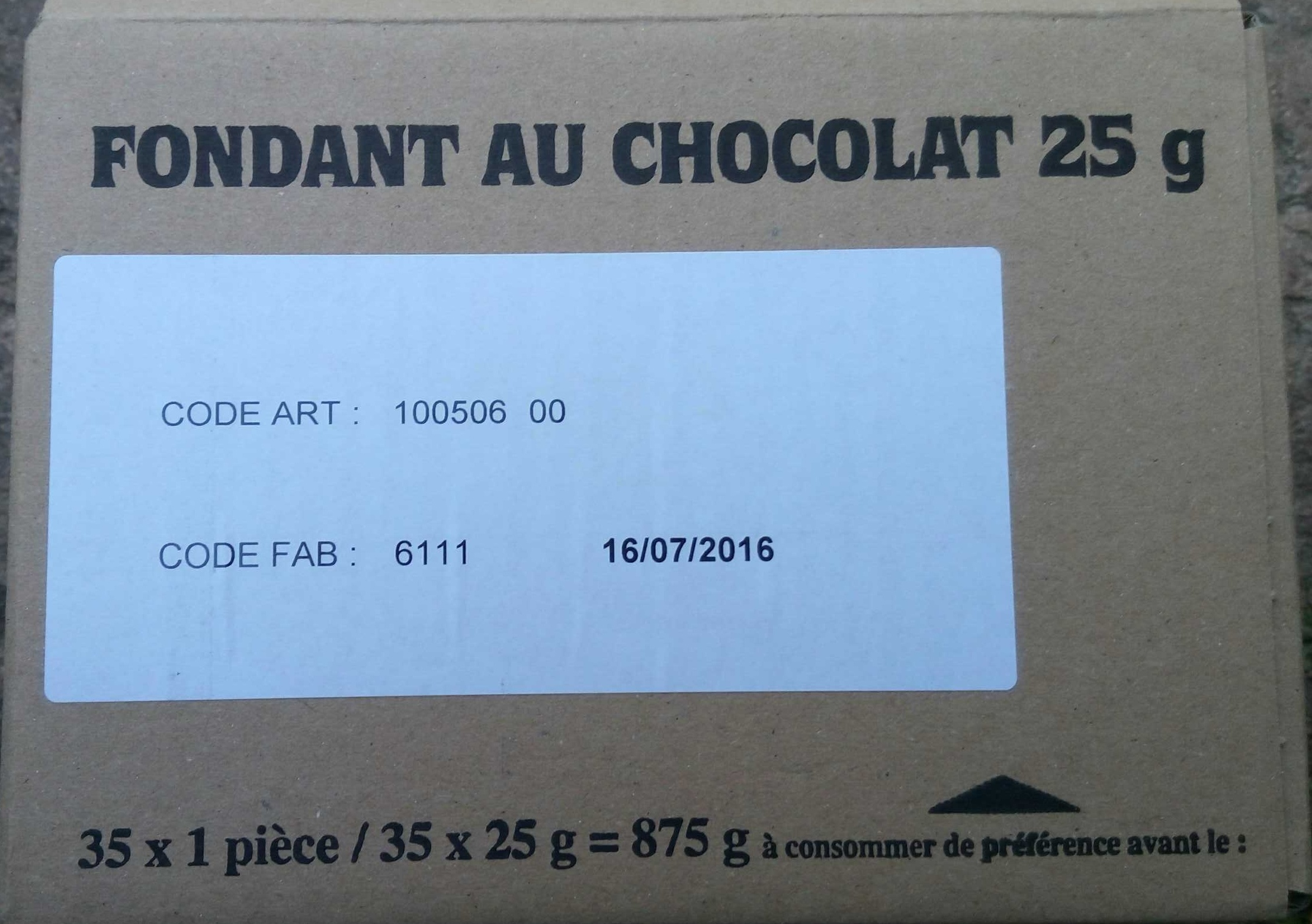 Fondant au chocolat - Product - fr