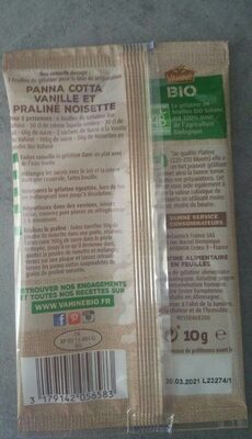 Gélatine alimentaire - Nutrition facts - fr