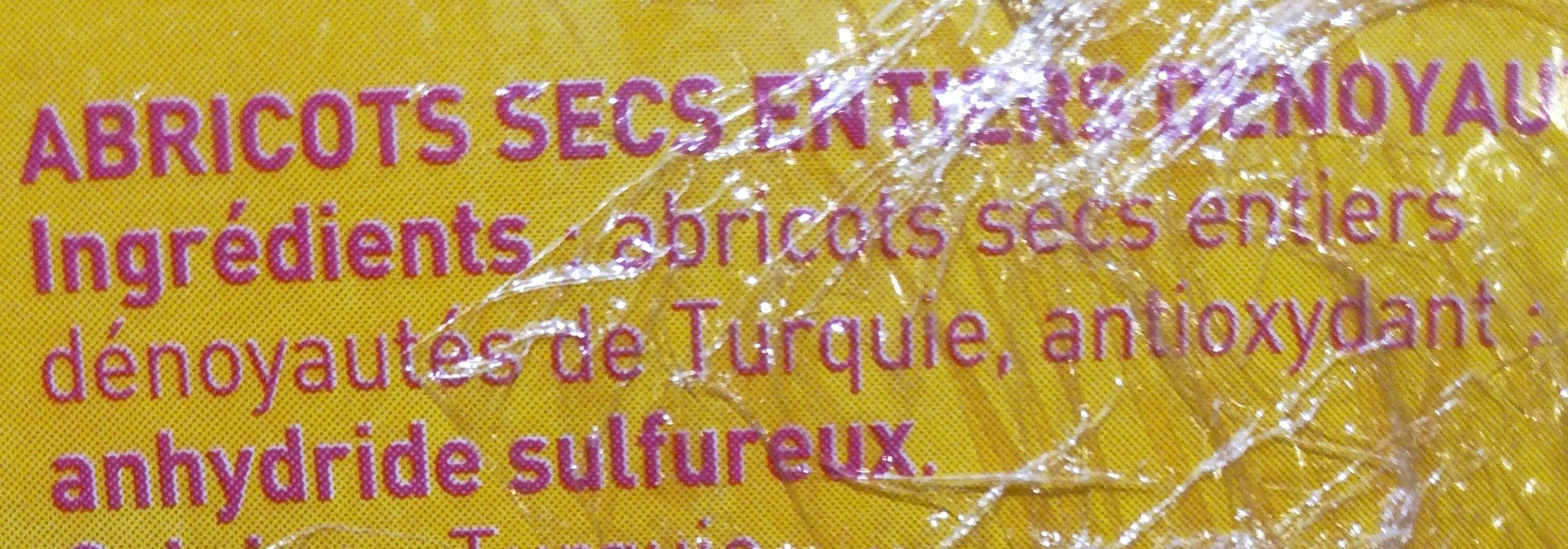 Abricots secs - Ingrediënten - fr