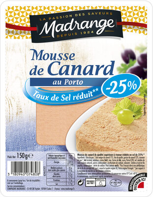 Mousse de Canard au Porto (Taux de Sel réduit - 25 %) - Product