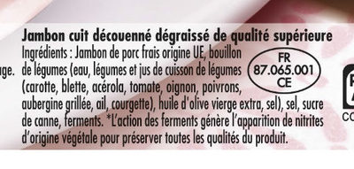Mon Jambon Blanc 4+1 tranche gratuite - Ingredients - fr