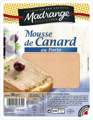 MAD Mousse canard au  Porto  180g - Produkt - fr