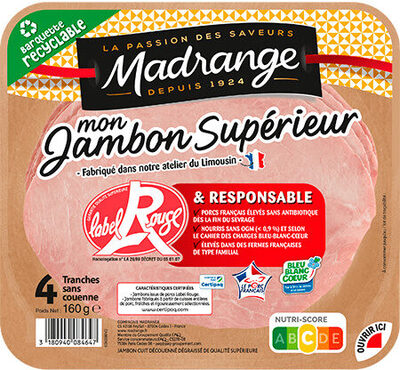 Mon Jambon Supérieur Label Rouge & responsable - Product - fr