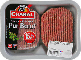 Steak Hache 15%% 2X125G Ls, - Product - fr