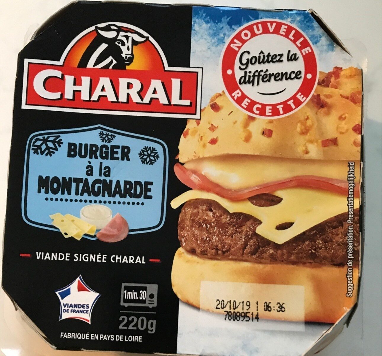 Burger à la montagnarde - Charal - 220g