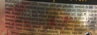 Taboulé au poulet rôti - Ingrediënten - fr