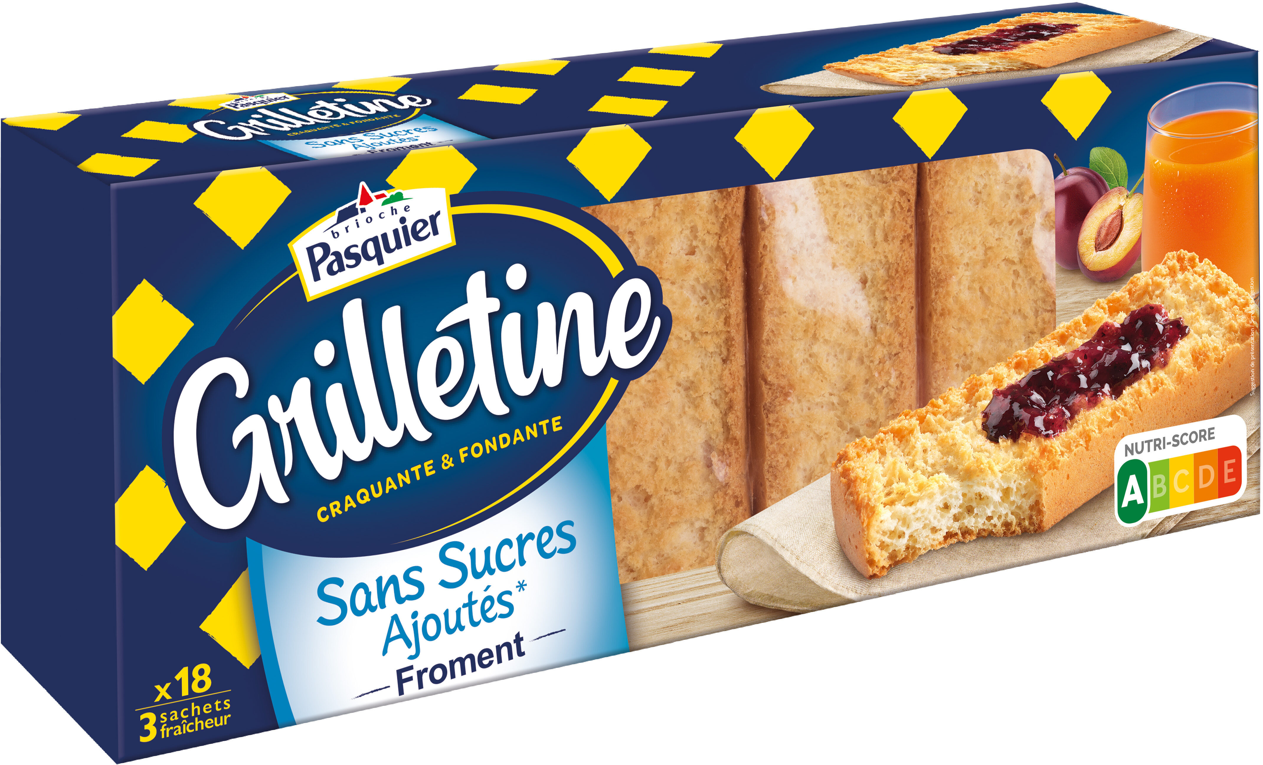 Grilletine au froment sans sucres ajoutés - Produkt - fr