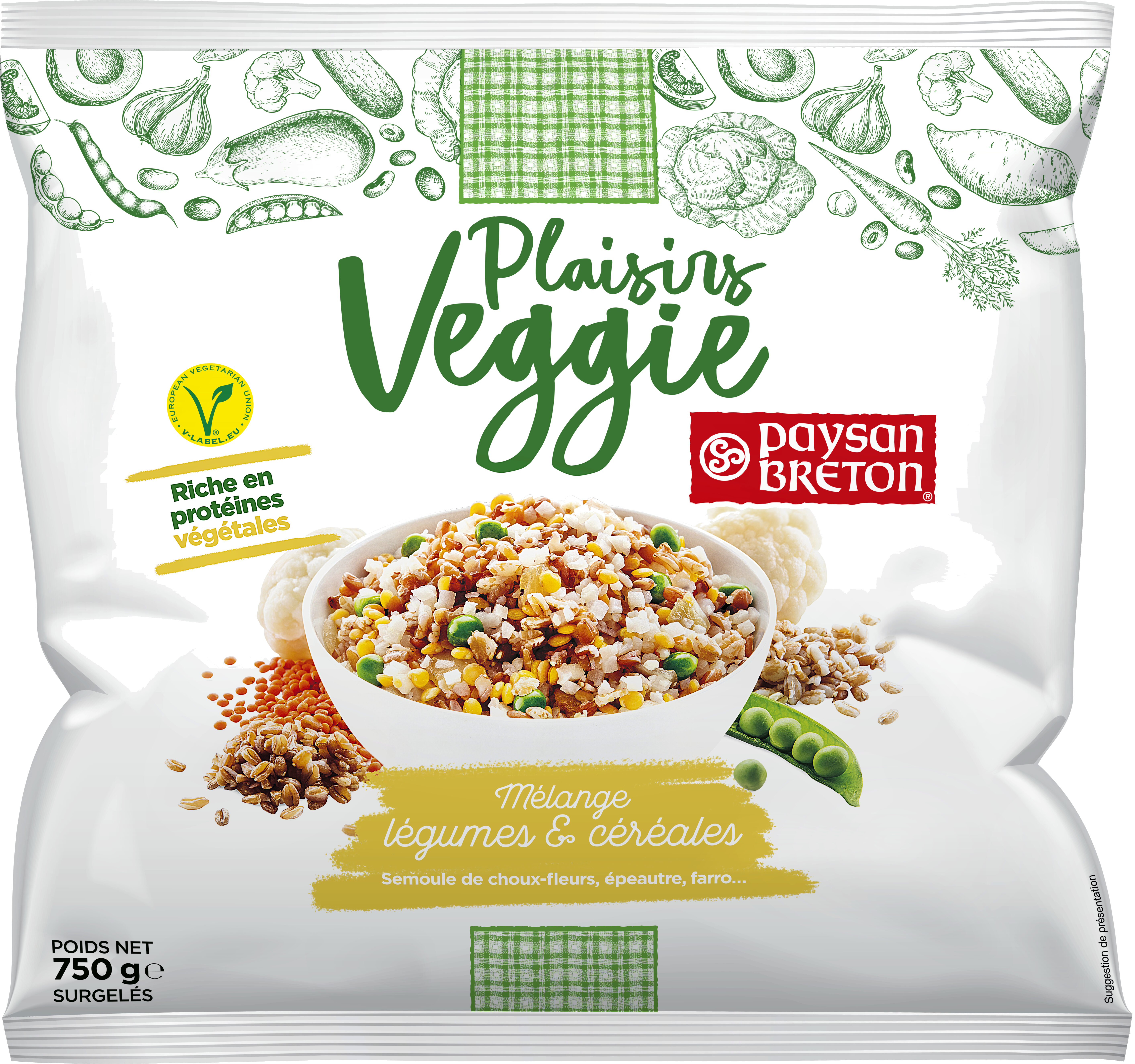 Plaisirs Veggie - Mélange légumes & céréales - Product - fr