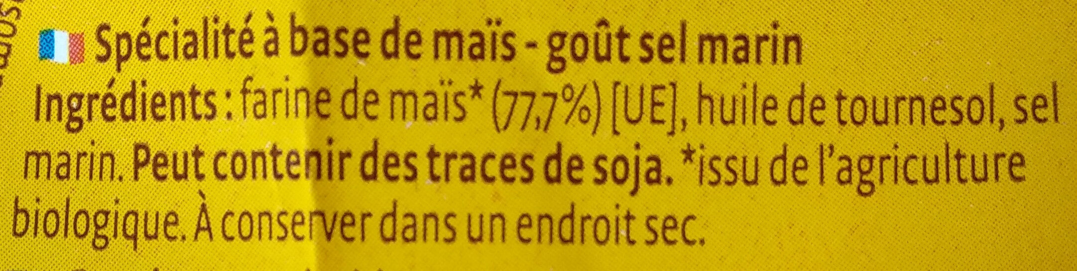 Chips'O maïs nature - Ingredients - fr