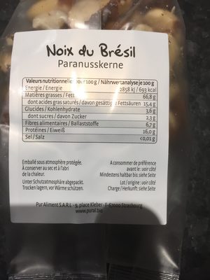 Noix du Brésil - Ingredientes - fr