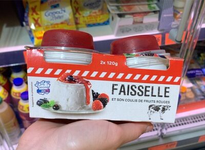 Faisselle et son coulis de fruits rouges - Produit
