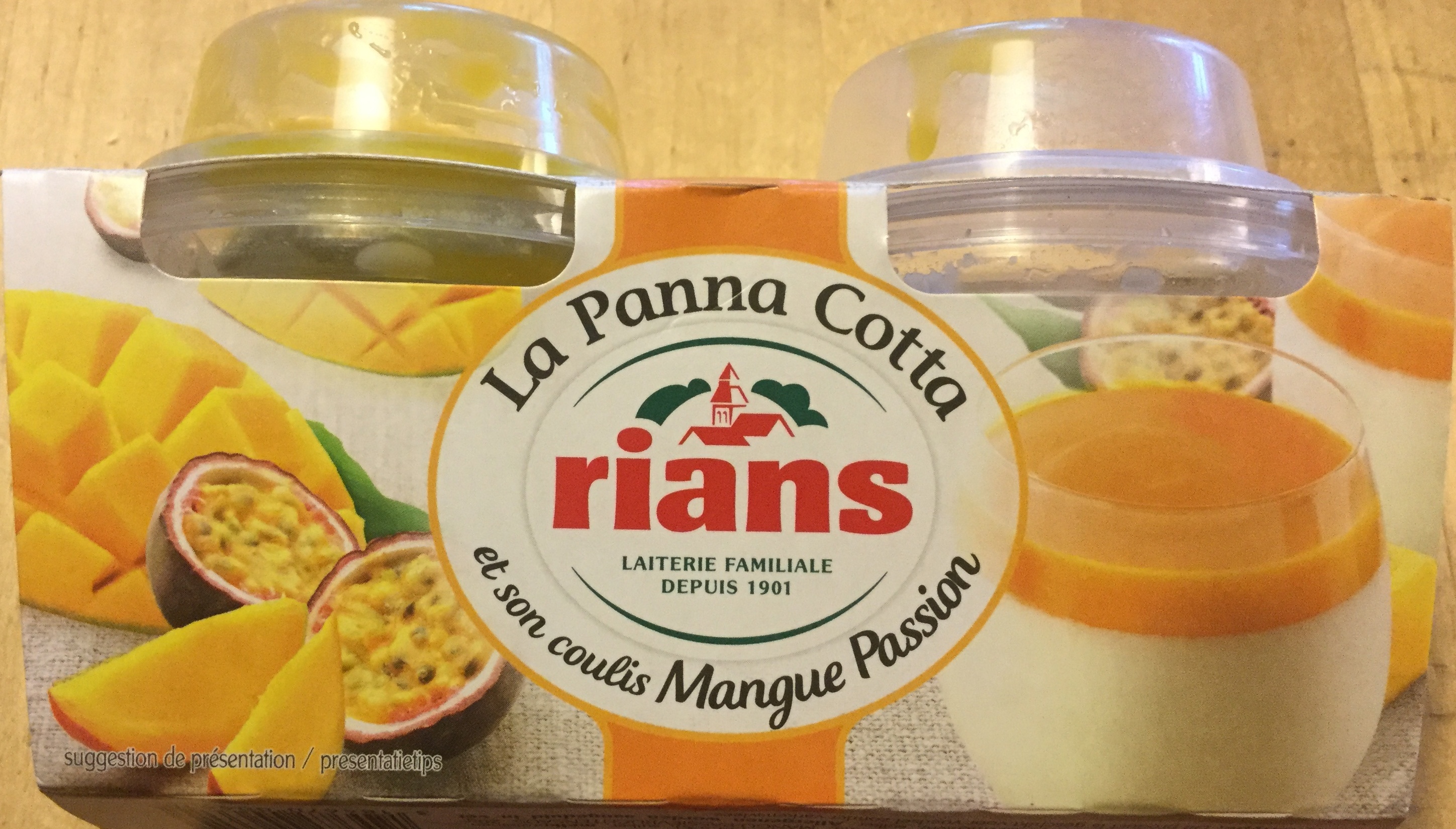 La Panna Cotta  et son coulis mangue passion - Produkt - fr