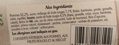 Le Crumble Pommes et Fruits Rouges - Ingrediënten - fr