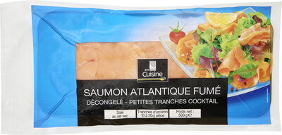 Saumon atlantique fume decongele - petites tranches cocktail - Product - fr