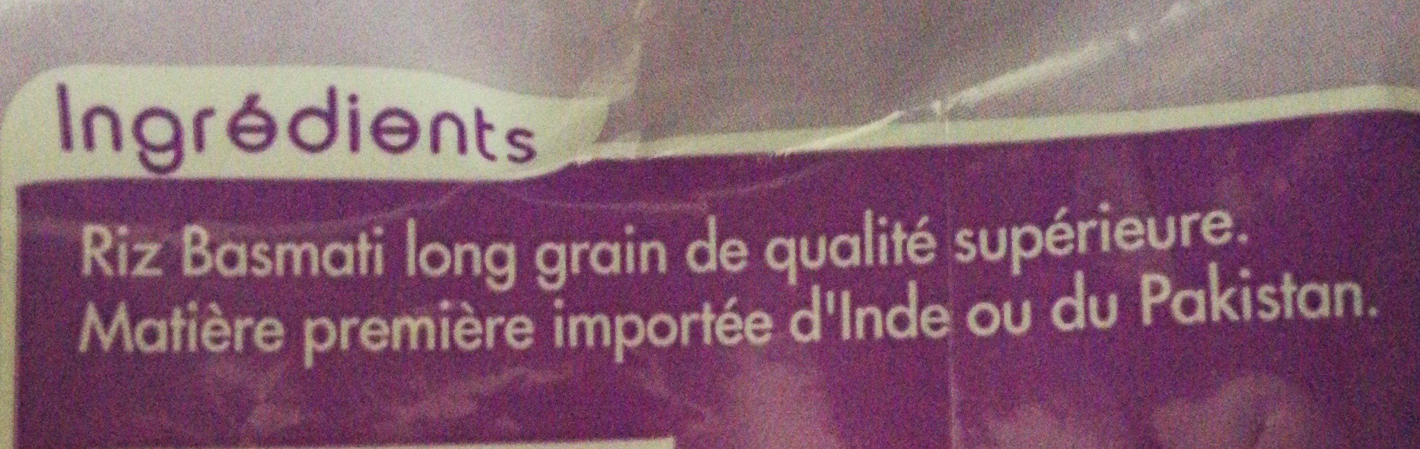 Riz long basmati - Ingredienti - fr
