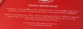 Sticks et bretzels d'Alsace boehli - Tableau nutritionnel