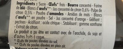Tartelettes citron meringuées - Ingredients - fr