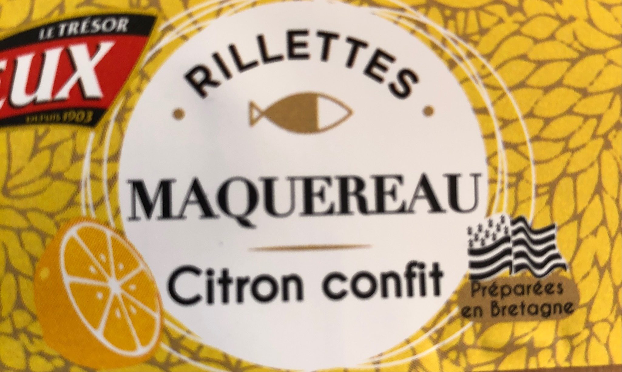 Rillettes de Maquereau Citron Confit - Produit