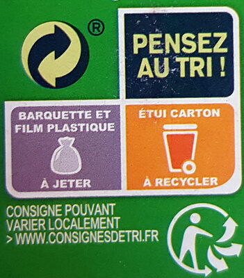 Lasagnes à la Bolognaise (Pur Bœuf) Bio - Recycling instructions and/or packaging information - fr