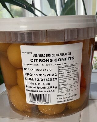 Citrons confits - Produkt - fr