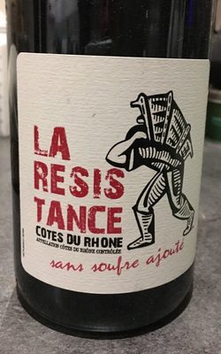 Vin "La résistance" - Produit