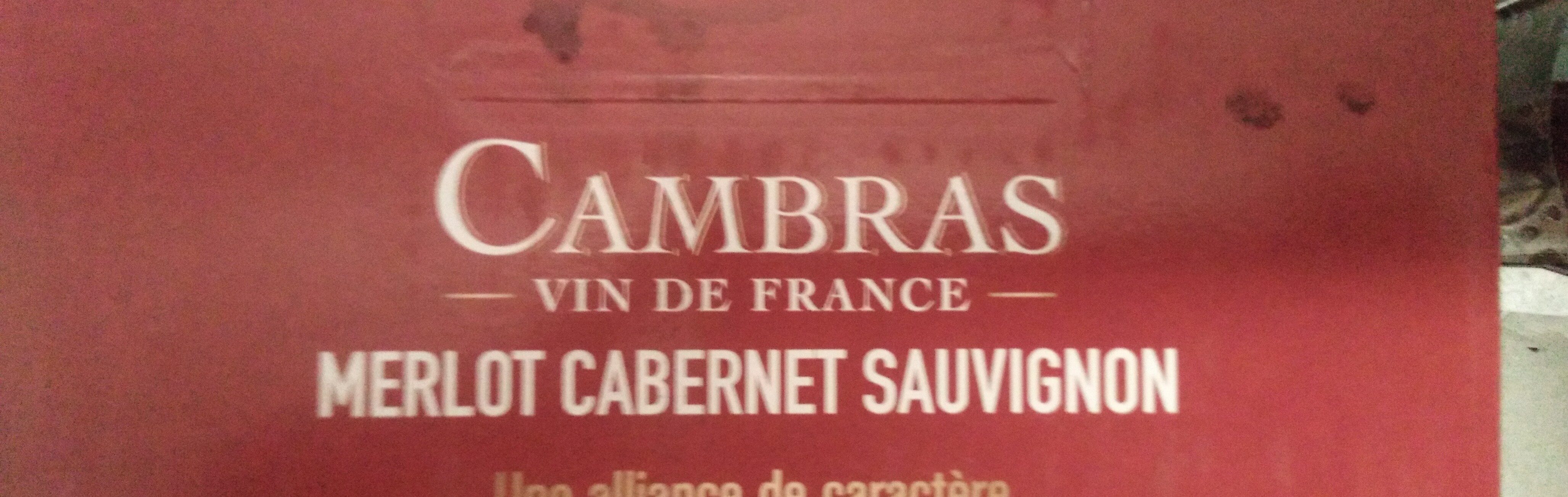 Vin de France Merlot Cabernet Sauvignon - المكونات - fr