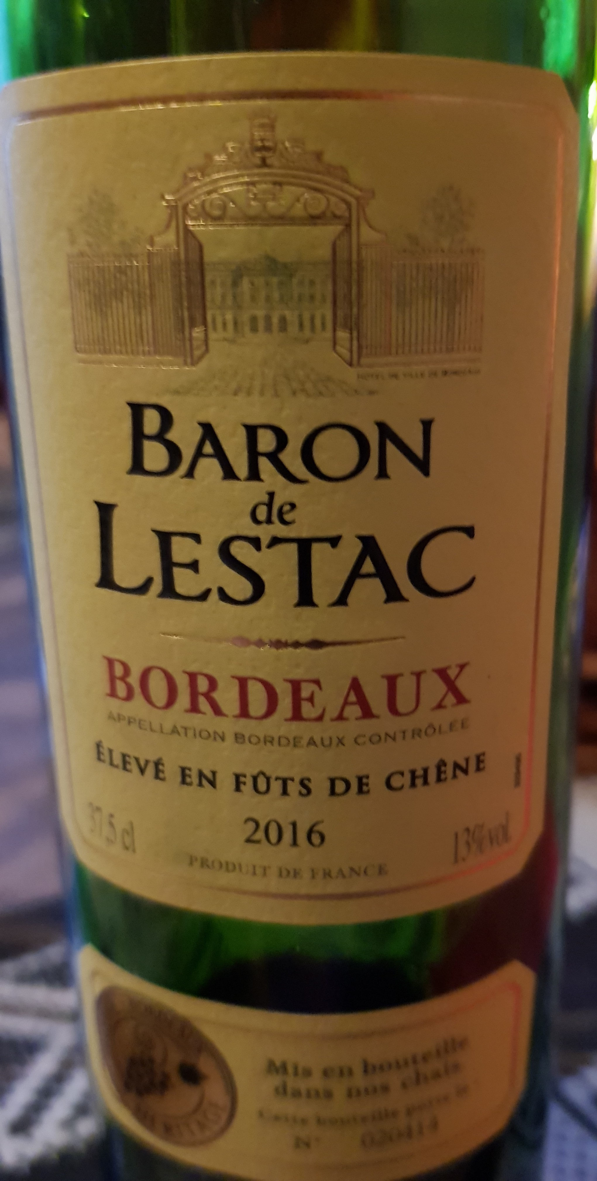 vin de Bordeaux 2016 - Product - fr