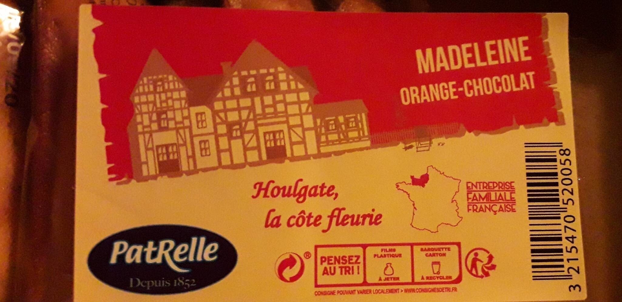 Madeleine orange chocolat - Produit