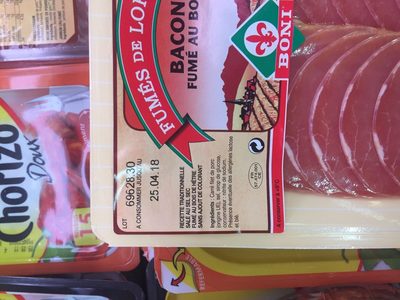 Bacon fume Boni au bois - Ingrédients