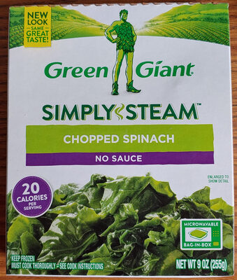chopped spinach (no sauce) - Product