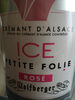 Crémant d'Alsace - ICE Petite Folie - Rosé - Produit