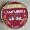 Camembert au lait pasteurisé - Produit