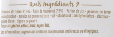 Pommes Noisettes - Ingredients - fr