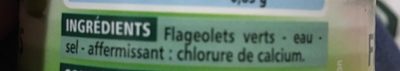 Flageolets verts extra-fins - Ingredients - fr