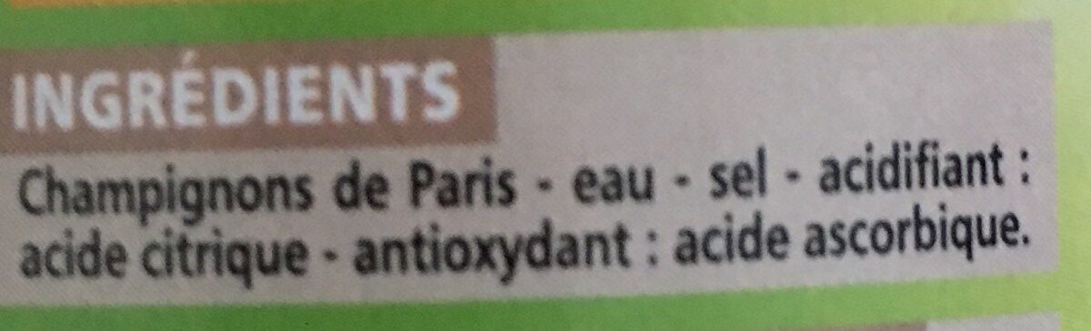 Champignons de Paris - Ingredients - fr
