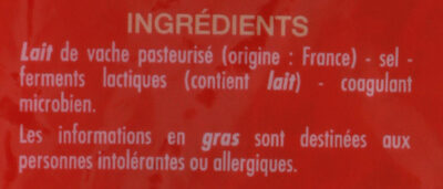 Emmental français râpé - Ingredienti - fr