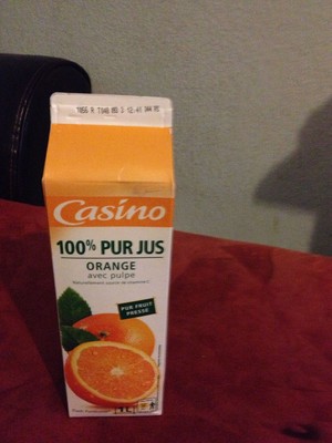 100% Pur Jus Orange pué Flash pasteurisé - 1