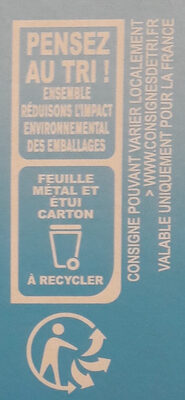 Blanc noix de coco caramélisées - Recyclinginstructies en / of verpakkingsinformatie - fr