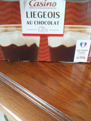 Liégeois au chocolat 4 (ou 12) pots de dessert lacté au chocolat - Product - fr
