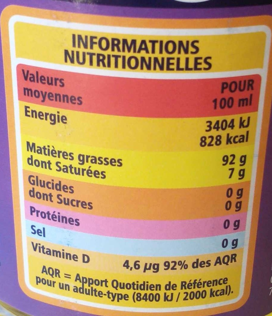 Equilence 4 - Nutrition facts - fr