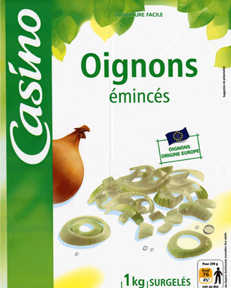 Oignons Emincés Casino 1Kg (surgelés) 1 Kilo - Product - fr
